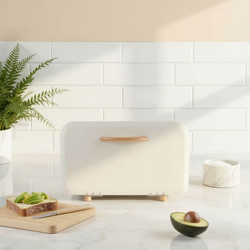 Metal Bread Box - 13.75"L x 8.13"W x 9.0"H