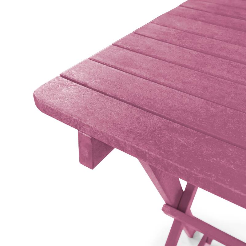 Patagonia Fully Assembled All-Weather Recycled HDPE Outdoor Folding Bar table