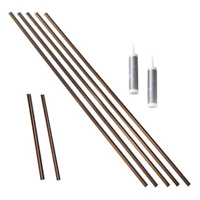 Fasade Backsplash Large Profile Accessory Kit in Oil Rubbed Bronze