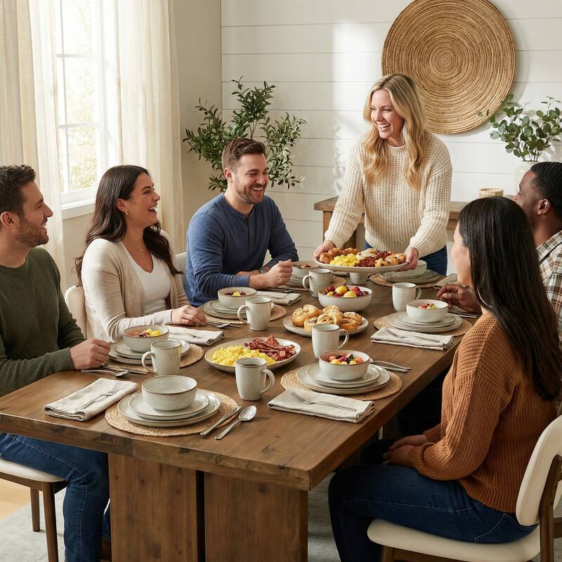Solid Wood Dining Table for 6