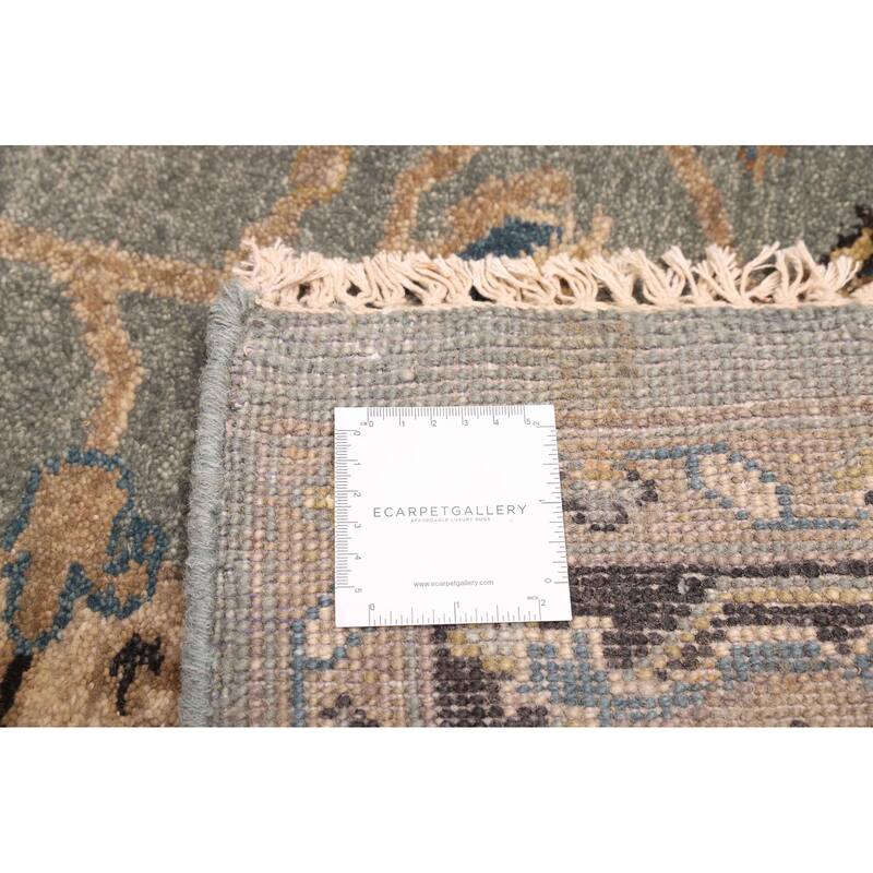 ECARPETGALLERY Hand-knotted Finest Agra Jaipur Teal Wool Rug - 7'8 x 9'8