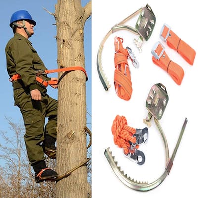 Adjustable Tree Climbing Gear Spike Set Tool - 17.7in