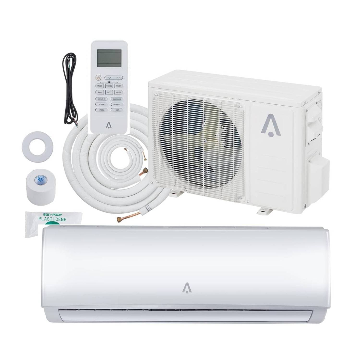 19 SEER2 9000 BTU Mini Split Air Conditioner for Rooms with Heating System - N/A