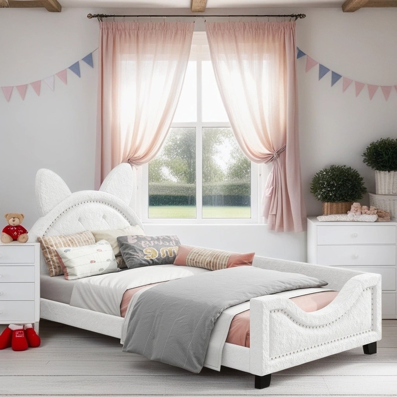 Girls white bed 2025