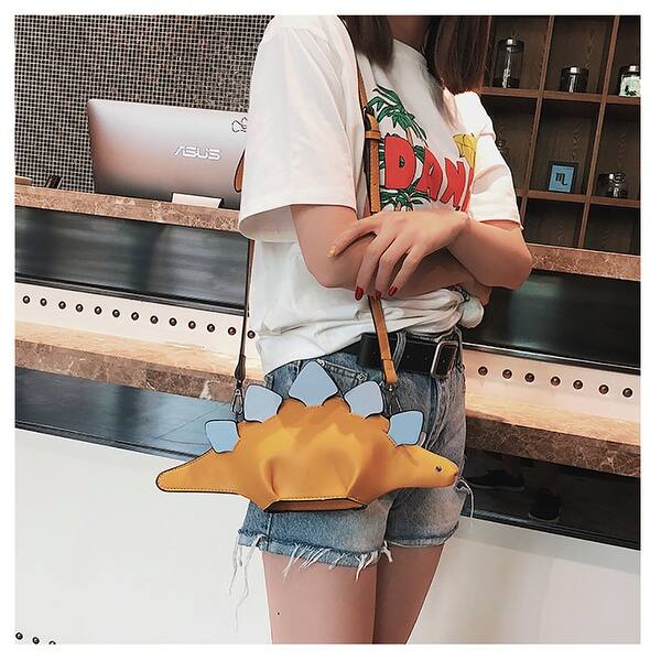 Shop Qzunique Triceratops Handbag Zipper Crossbody Purse Messenger