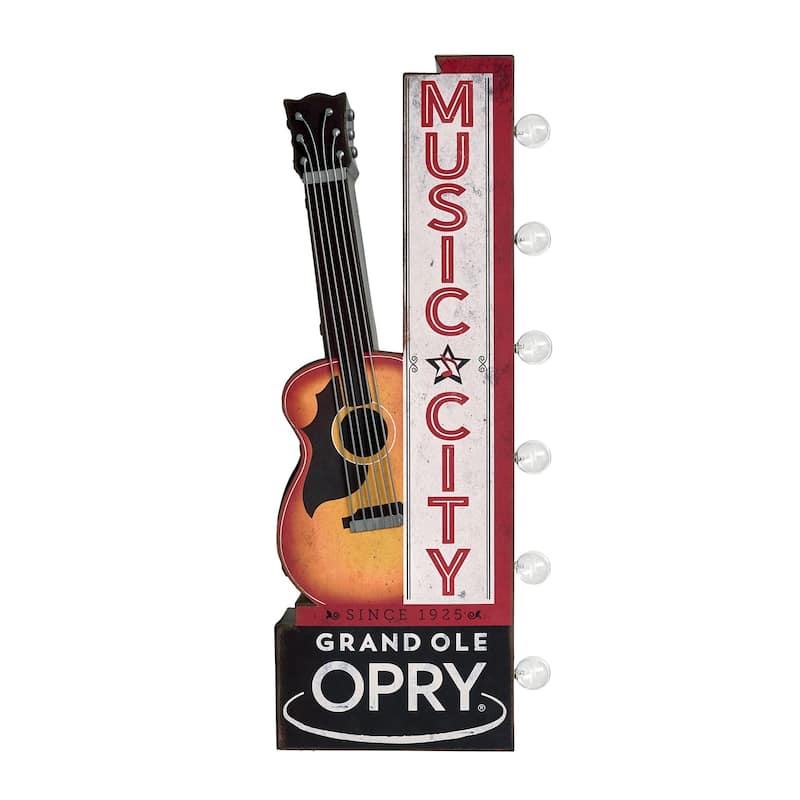 American Art Decor Grand Ole Opry LED Marquee Sign - 12.4" x 4.3" x 30.1"