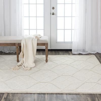 Alora Decor Ava Geometric Hand-tufted Wool Rug