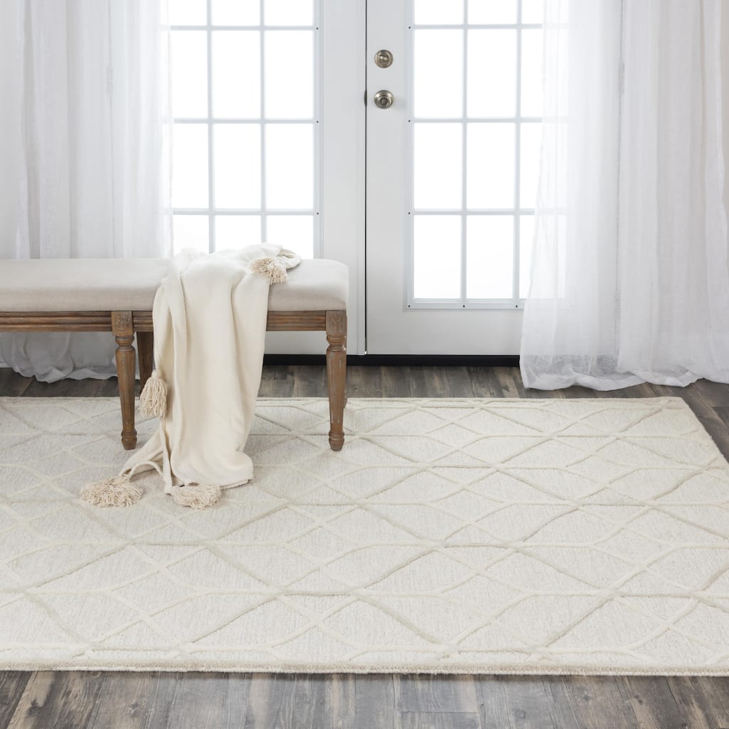 Alora Decor Ava Geometric Hand-tufted Wool Rug