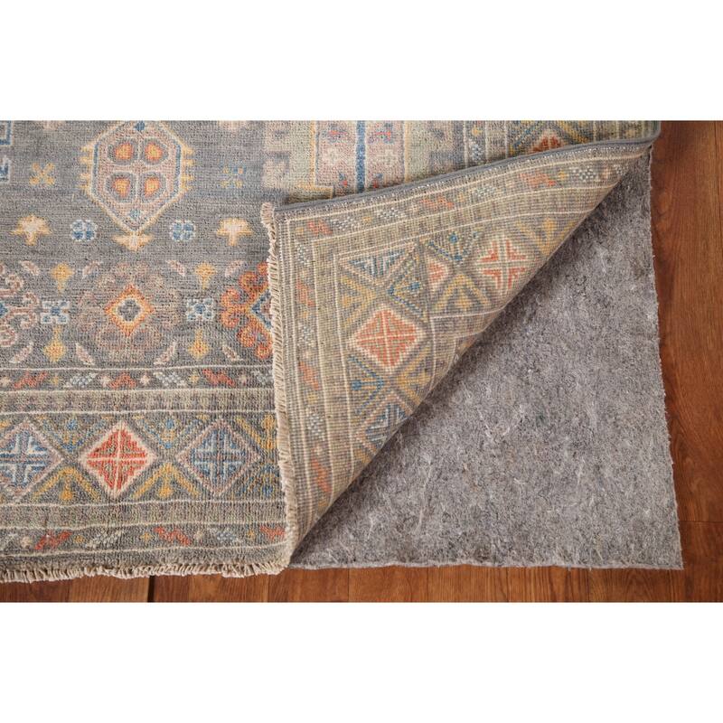 Kazak Oriental Area Rug Handmade Wool Carpet - 4'0"x 5'10"