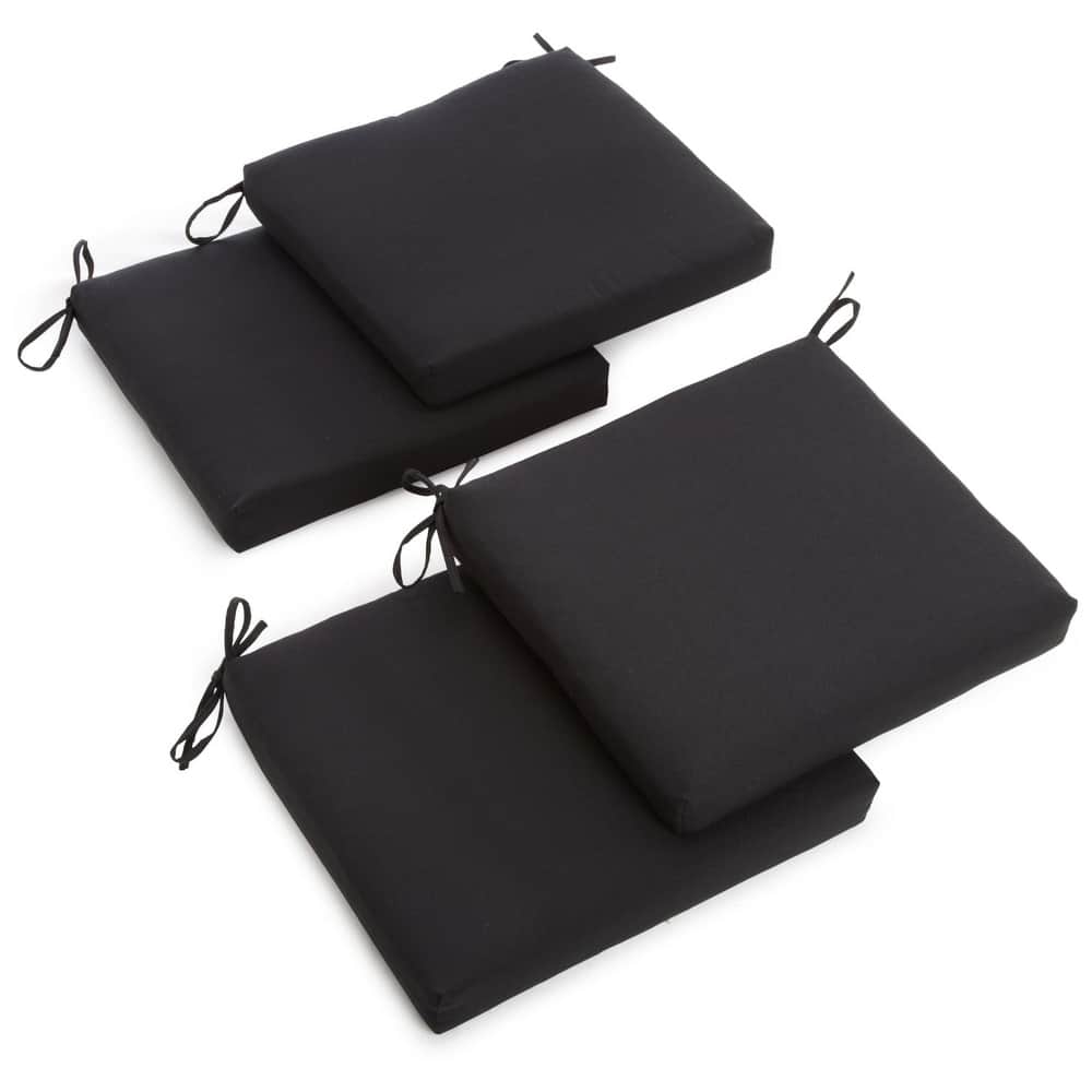 20-inch by 19-inch Twill Indoor Chair Cushion (Set of 1, 2, or 4) - 20 x 19