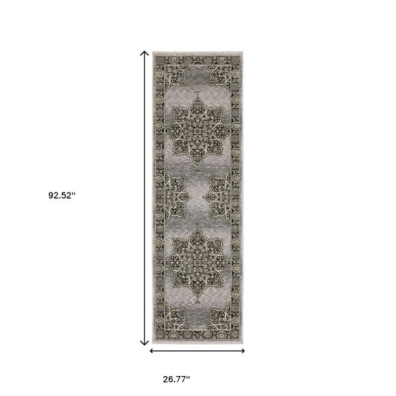 HomeRootsMedallion Bohemian Rectangle Area Rug