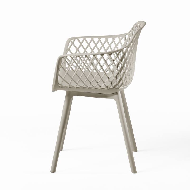 Christopher Knight Home Poppy Outdoor Modern Dining Chair (Set of 2)