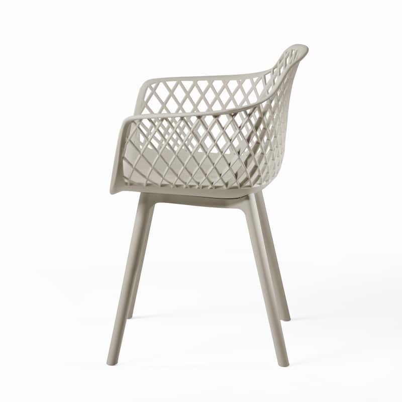 Poppy Outdoor Modern Dining Chair (Set of 4) by Christopher Knight Home