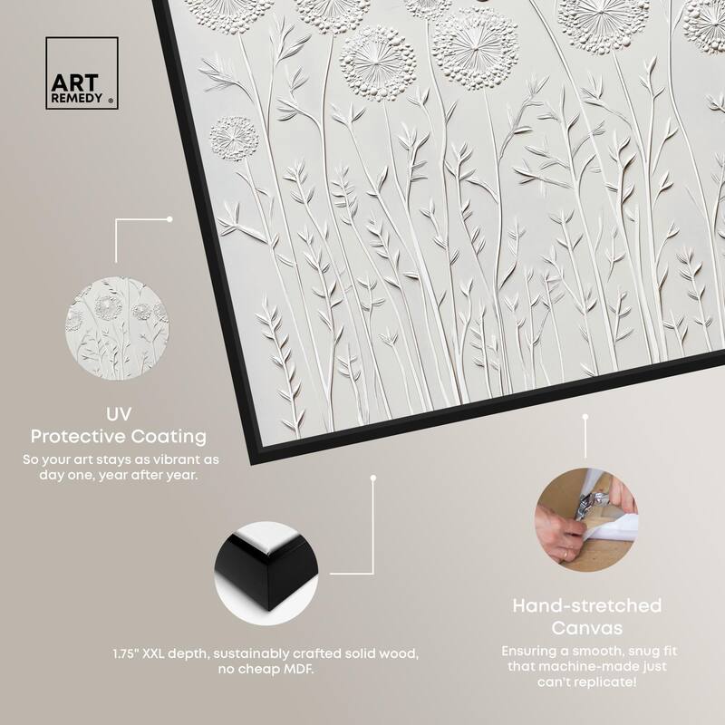 Floral Lace II Canvas by Art Remedy