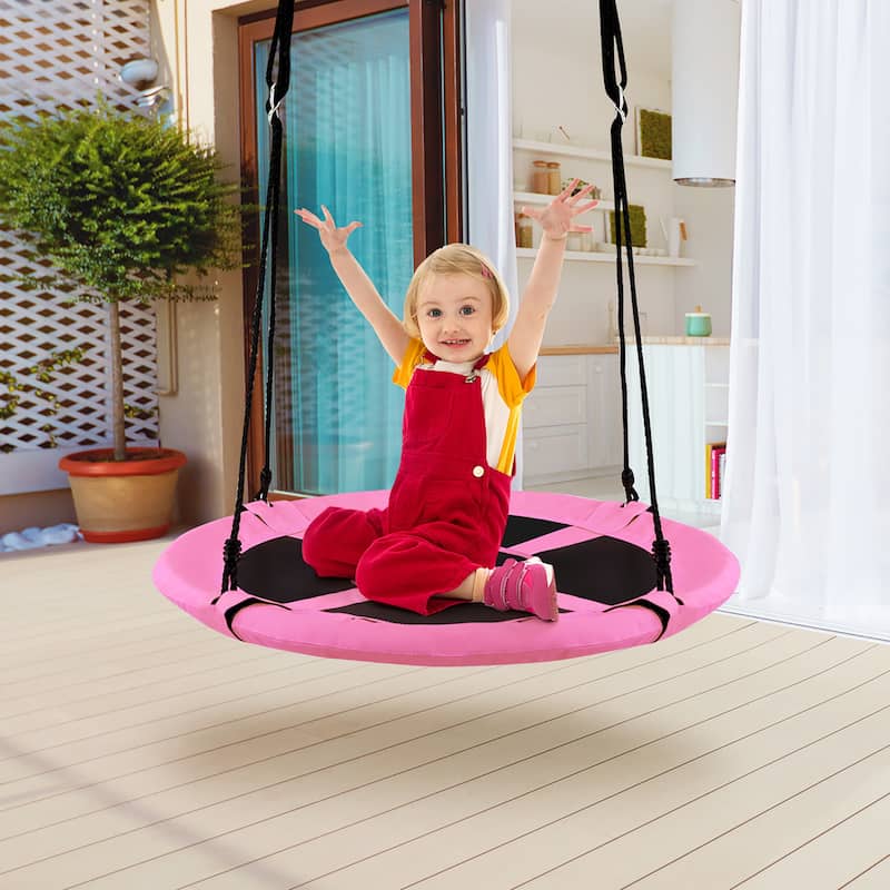 Goplus 40" Flying Saucer Tree Swing Indoor Outdoor Play Set Kids - See Details