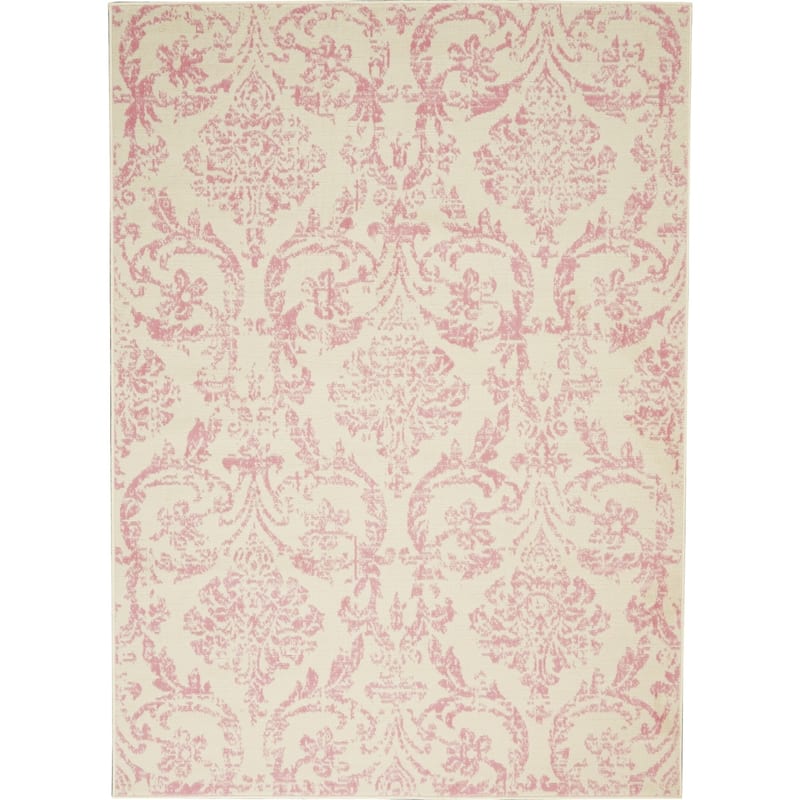 Nourison Jubilant Vintage Farmhouse Damask Area Rug