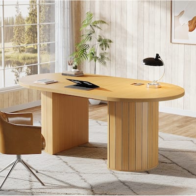 5 FT Conference Table for 4-6, 63-Inch Large Meeting Table for Office - 62.99" W x 35.43" D x 29.52" H