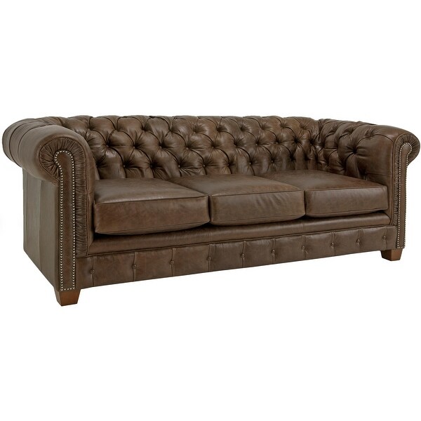 Wayfair leather chesterfield sofa deals