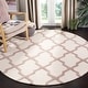 preview thumbnail 51 of 132, SAFAVIEH Handmade Cambridge Luisa Moroccan Trellis Wool Rug 10' Round - Ivory/Beige
