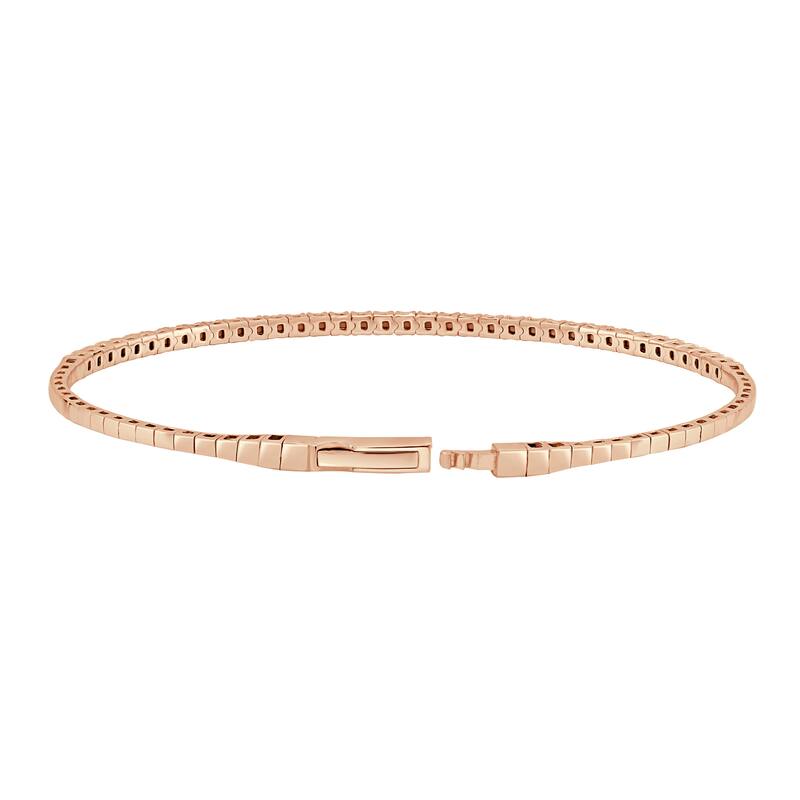 Auriya 14k Gold Lab Grown Diamond Bangle Bracelet 1.00 ct. tw. (E-F, SI1-SI2)