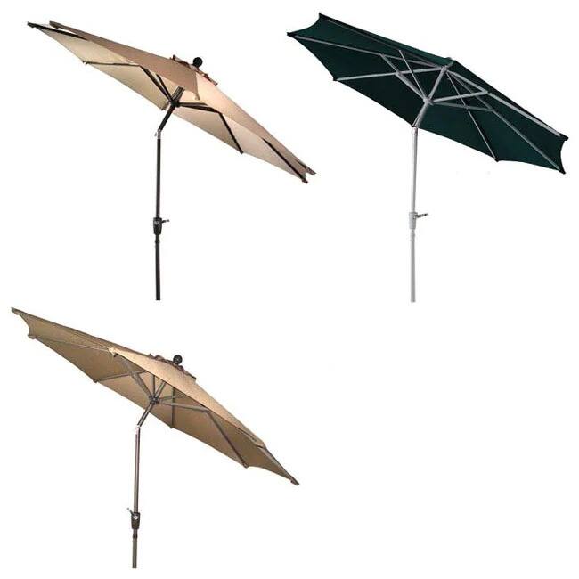 Lauren & Company Aluminum 9-foot Auto-tilt Market Umbrella