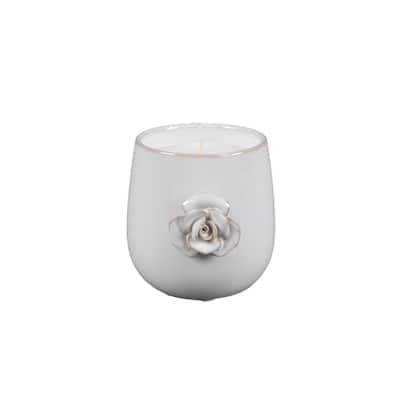 5" Ceramic Flower Candle (20oz)