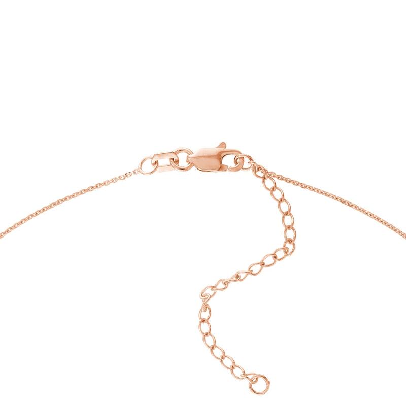 Curata 14k Yellow, Rose or White Gold Side ways Mini Cross Adjustable Necklace, 18"