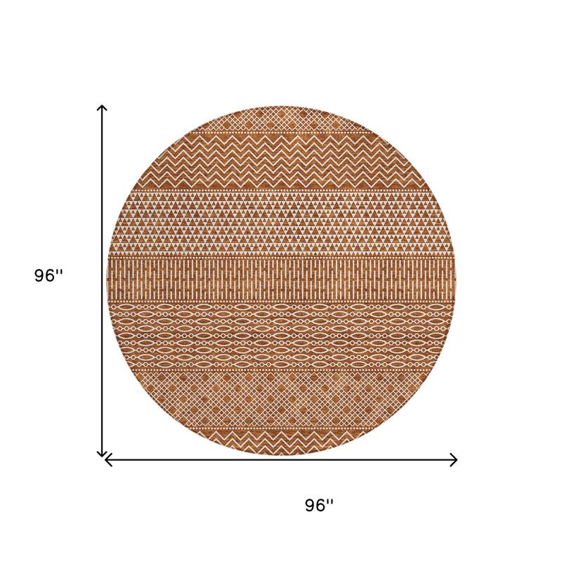 HomeRoots Chevron Modern Rectangle Outdoor Rug