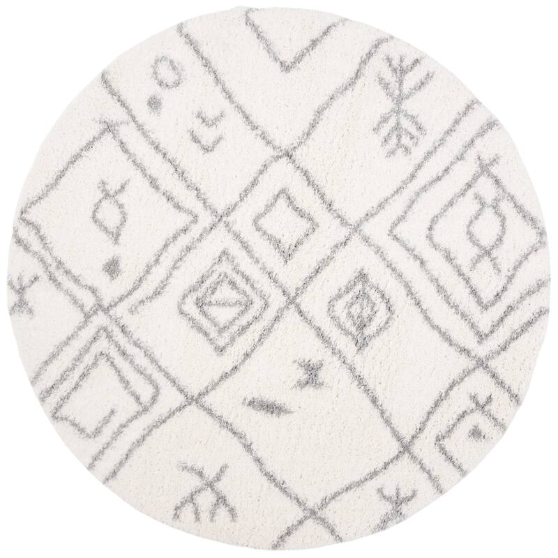 SAFAVIEH Parma Shag Mahalie Trellis 1.2-inch Thick Rug