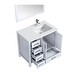 preview thumbnail 7 of 6, Jacques 30 in. W x 22 in. D Dark Grey Bath Vanity, White Quartz Top, and 28 in. Mirror