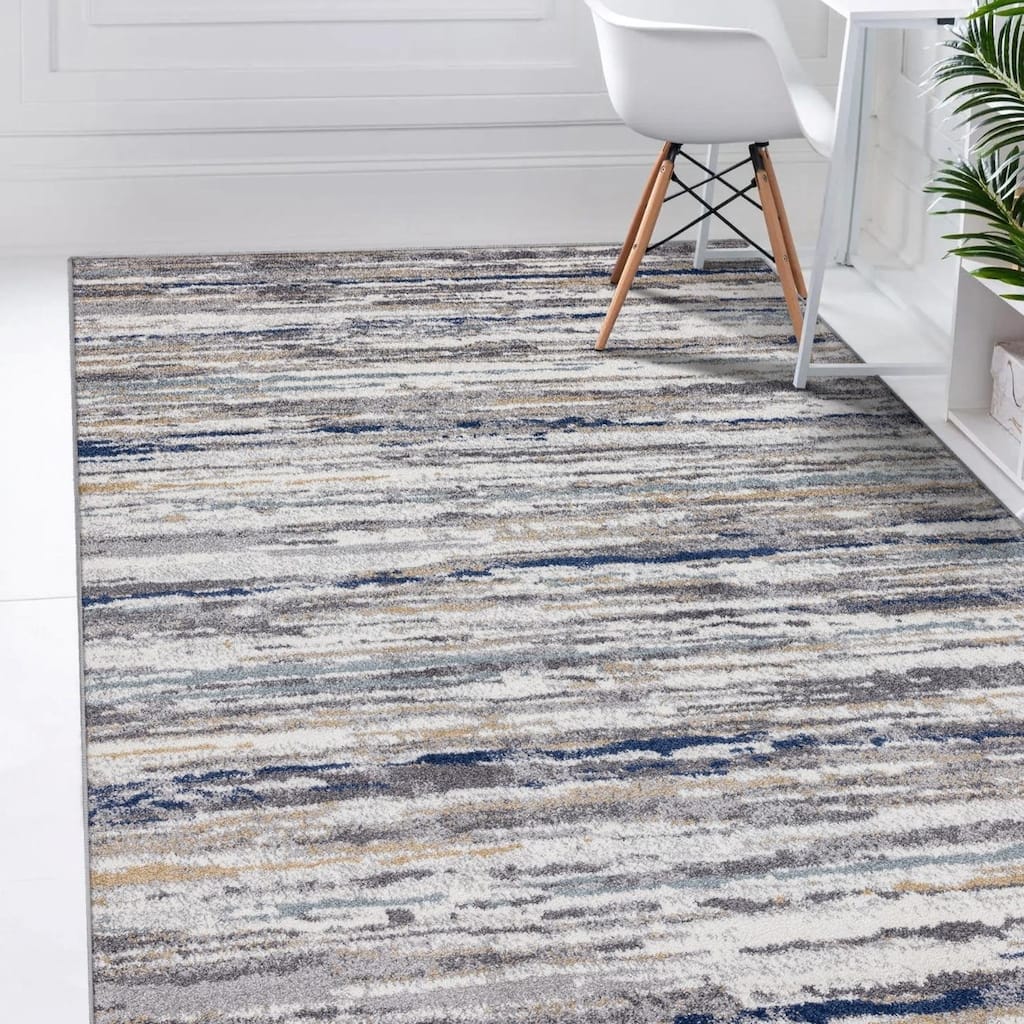 Luxe Weavers Modern Abstract Stripe Area Rug