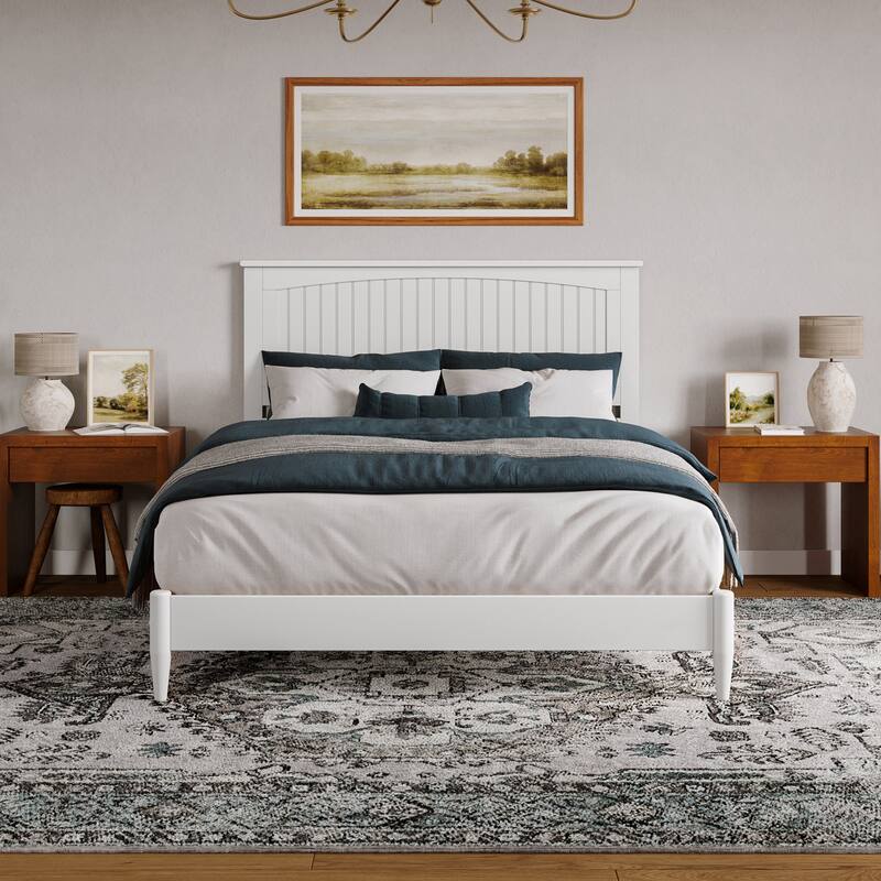 Naples Solid Wood Low Profile Platform Bed