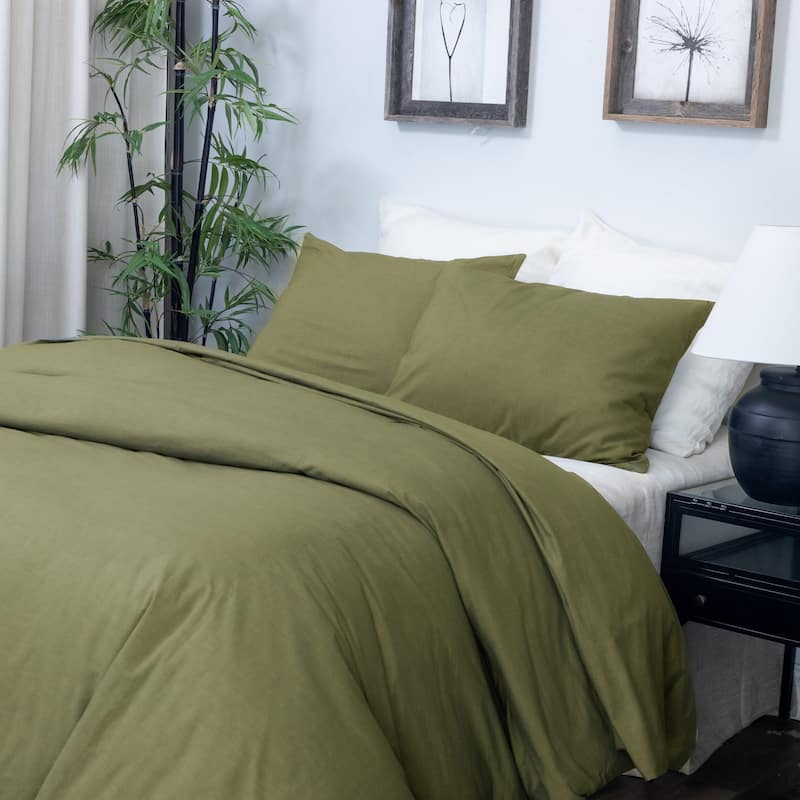 Sensa Duvet Cover, Kale, Set