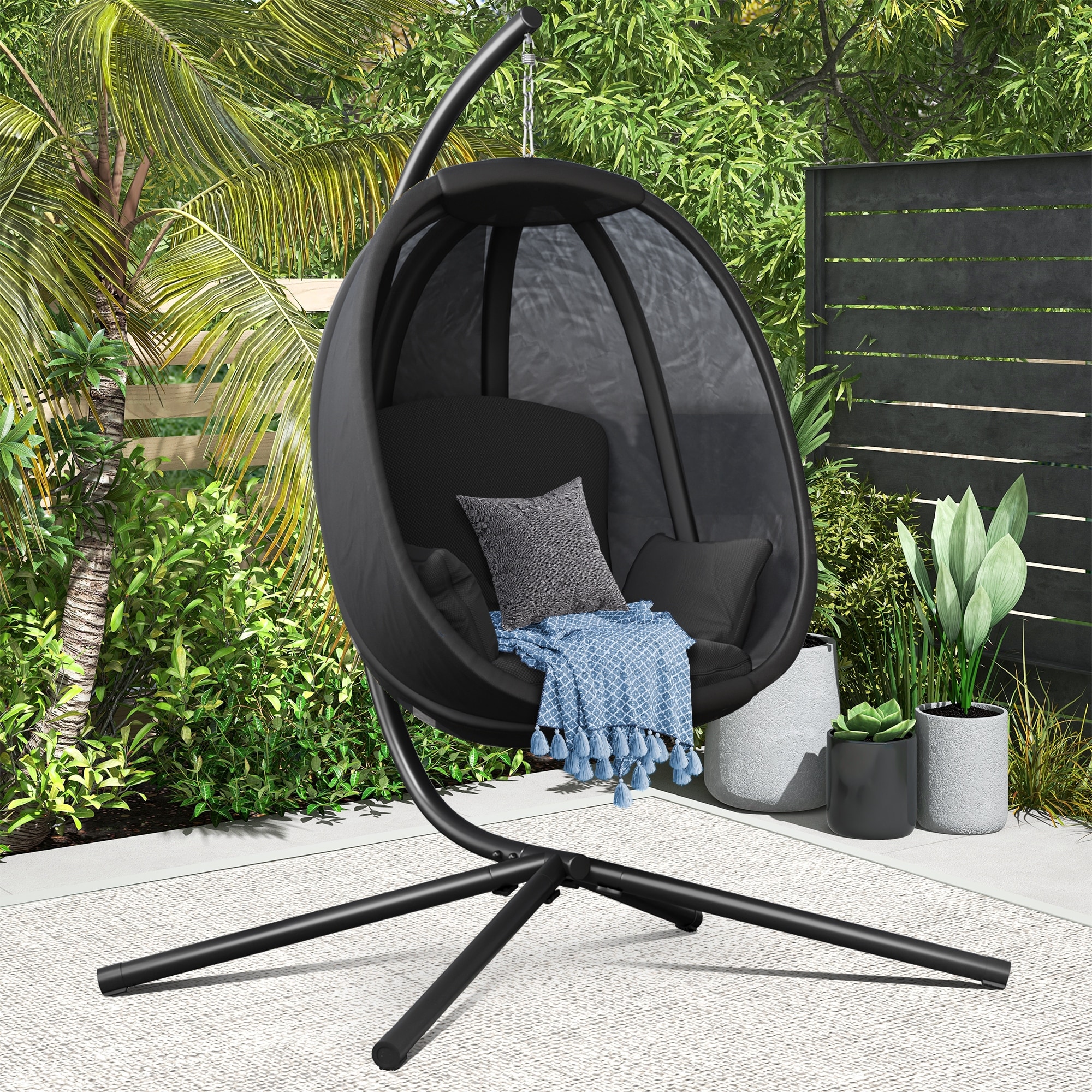 Modfine comfort durability striped hanging chair large hammock chair online