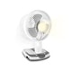 preview thumbnail 1 of 1, TPro 9" Personal Fan with Wall-Mount Option, LED Lamp, Powerbank