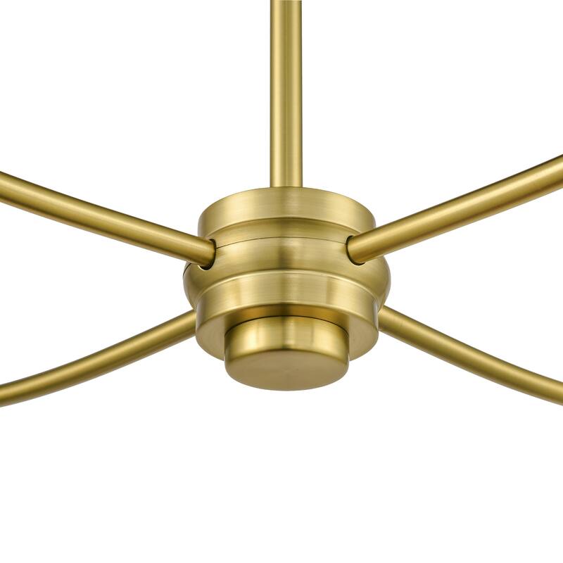 Light Society Llie Chandelier - Brushed Brass/Opal