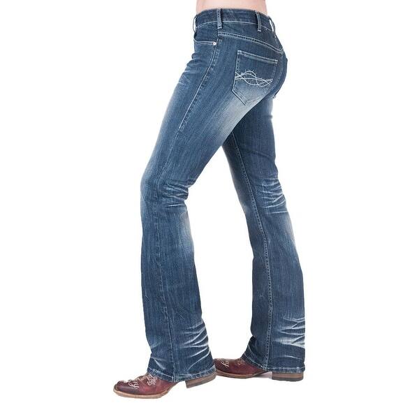 Shop Cowgirl Tuff Western Jeans Womens Stampede Fading Dark Wash