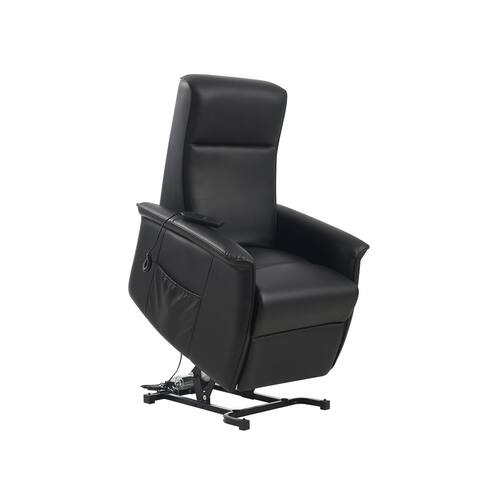 Power Lift Chair Recliner Living Room Sofa Chair With Remote Control, Extended Footrest High Quality Pu Leather