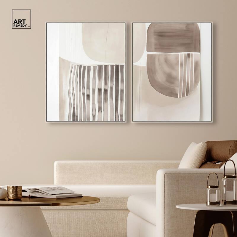 Elements of Quiet Canvas Set of 2 by Art Remedy