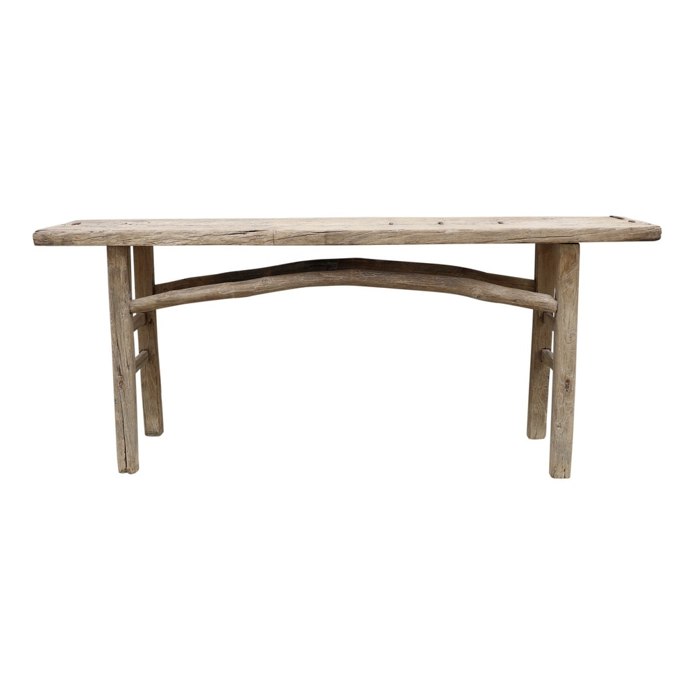 Lilys Living Large Vintage Console Table with Regular Top, about 6-8 Feet Long, Weathered Natural Wood Finish (size and color vary) (Wood)