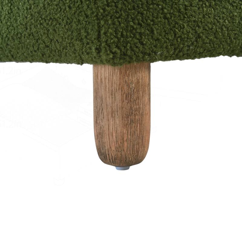 Versatile and Sturdy Ottoman with Plush Cushion for Relaxation