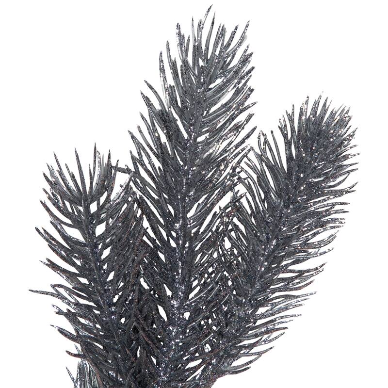 Glittery Pine Artificial Christmas Garland - 6' - Silver - Unlit