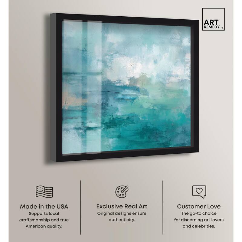 Green Blue II Shadowbox by Art Remedy