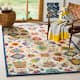 SAFAVIEH Handmade Aspen Argyroula Boho Tribal Wool Rug - 4' x 6' - Ivory/Blue