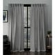 preview thumbnail 1 of 31, ATI Home Loha Light Filtering Pinch Pleat Curtain Panel Pair 27x84 - Dove Grey