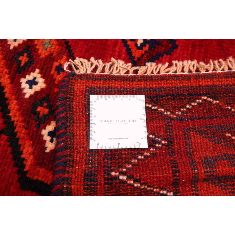 ECARPETGALLERY Hand-knotted Melis Red Wool Rug - 4'3 x 7'2