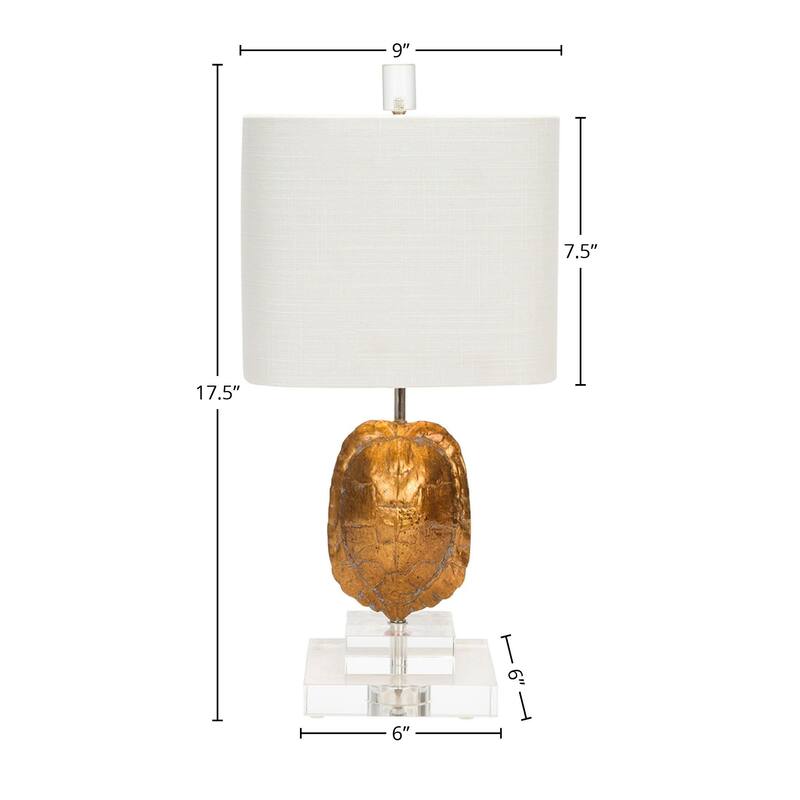1-Light Tortoise Accent Lamp