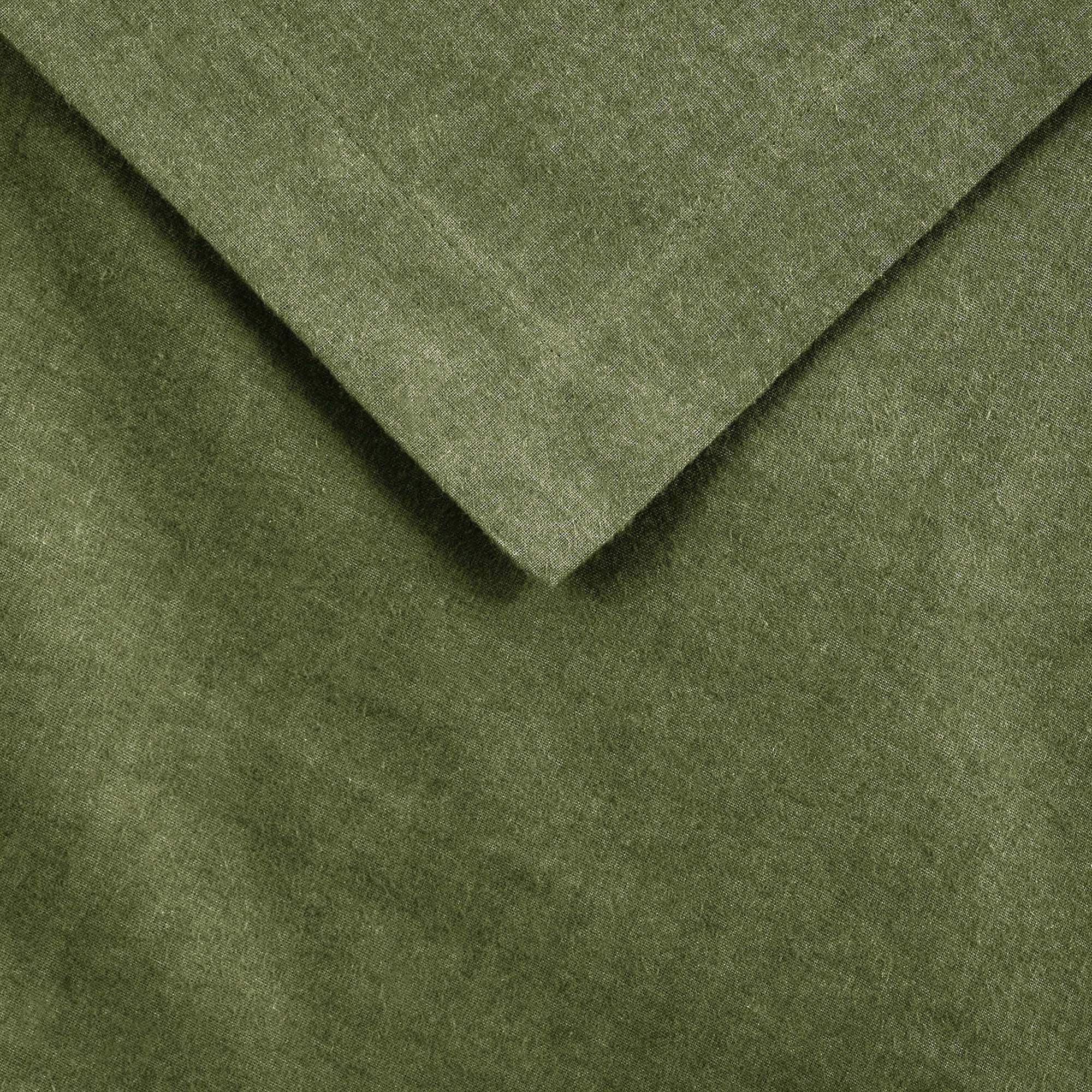 Superior Classic Solid Flannel Cotton Duvet Cover Set - Picture 39 of 45