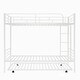 preview thumbnail 9 of 17, Twin-Over-Twin Metal Bunk Bed With Trundle,Can be Divided into two beds,No Box Spring needed,Ultimate Space Saver
