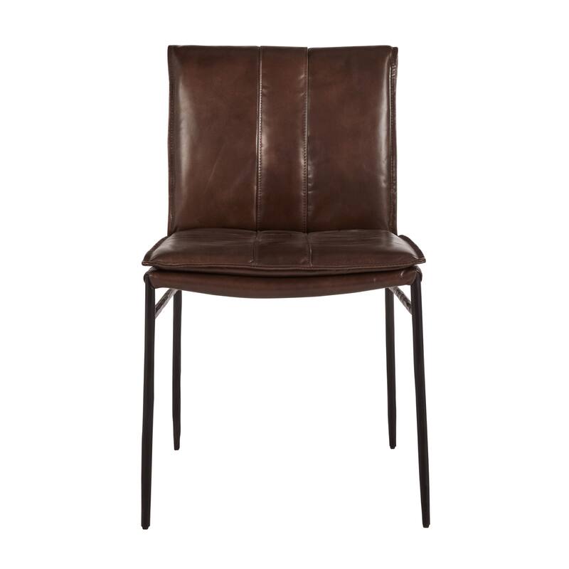Classic Home Tuscan Genuine Leather Dining Chair (Set of 2)